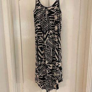 Anthropologie black and white dress